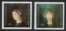 Hungary Paintings By Endre Szasz Stamp Day 2v 1986 MNH SG#3710-3711 - Neufs