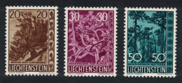 Liechtenstein Beech Juniper Pines Trees And Bushes 3v 1960 MNH SG#401-403 MI#399-401 Sc#353-355 - Unused Stamps