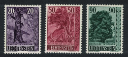 Liechtenstein Larch Elder Linden Trees And Bushes 3v 1959 MNH SG#375-377 MI#377-379 Sc#332-334 - Neufs