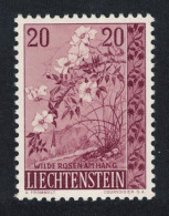 Liechtenstein Wild Rose Bush 20r 1957 MNH SG#356 MI#358 Sc#313 - Neufs