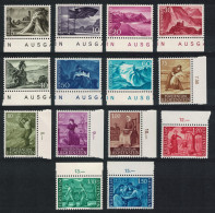Liechtenstein Views 14v Margins 1959 MNH SG#379-391 Sc#336-349 - Unused Stamps