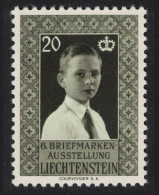 Liechtenstein Crown Prince John Adam Pius 1955 MNH SG#350 Sc#307 - Unused Stamps
