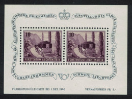 Liechtenstein 4th Philatelic Exhibition MS T2 1946 MNH SG#MS251a MI#Block 4 Sc#B18 - Unused Stamps