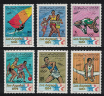 Libya Football Swimming Olympic Games Los Angeles 6v 1984 MNH SG#1549-1554 - Libia