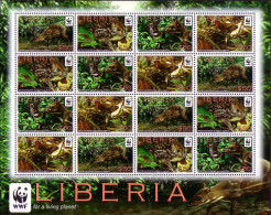 Liberia WWF Water Chevrotain Sheetlet Of 4 Sets 2011 MNH - Liberia