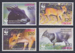 Liberia WWF Duikers 4v 2005 MNH MI#5100-5103 Sc#2370 A-d - Liberia