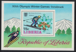 Liberia Winter Olympic Games Innsbruck MS 1976 MNH SG#MS1266 - Liberia