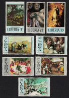 Liberia Rubens Brueghel Murillo Paintings 8v 1969 MNH SG#1010-1017 - Liberia