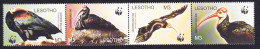 Lesotho WWF Southern Bald Ibis Birds Strip Of 4v Head Right 2004 MNH SG#1934-1937 MI#1895-1898 Sc#1336 A-d - Lesotho (1966-...)