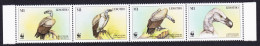 Lesotho WWF Cape Vulture Birds Strip Of 4v 1998 MNH SG#1378-1381 MI#1276-1279 Sc#1091 A-d - Lesotho (1966-...)