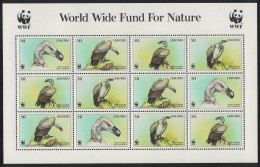 Lesotho WWF Cape Vulture Birds Sheetlet Of 3 Sets 1998 MNH SG#1378-1381 MI#1276-1279 Sc#1091 A-d - Lesotho (1966-...)