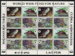 Laos WWF Malayan Box Turtle Sheetlet Of 4 Sets 2004 MNH SG#1892-1895 MI#1927-1930 Sc#1625 A-d - Laos