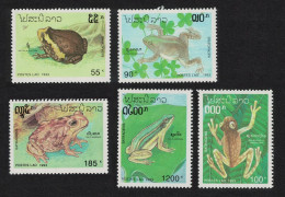 Laos Frog Toad Bullfrog Amphibians 5v 1993 MNH SG#1334-1338 - Laos