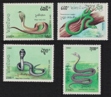 Laos Snakes 4v 1992 MNH SG#1298-1301 Sc#1118-1121 - Laos