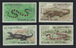 Laos Snake Crocodile Viper Monitor Reptiles 4v 1967 MNH SG#223-226 Sc#156-159 - Laos