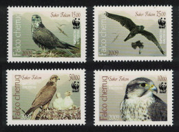 Kyrgyzstan WWF Saker Falcon Birds Endangered Species 4v 2009 MNH SG#430-433 - Kirghizistan