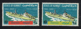 Kuwait Ships Kuwait Shipping Company 2v 1969 MNH SG#453-454 Sc#458-459 - Koweït