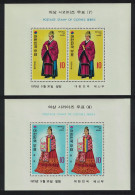 Korea Rep. Korean Court Costumes Of The Yi Dynasty 4th Series 2 MSs 1973 MNH SG#MS1062 Sc#865a-866a - Corea Del Sud