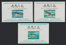 Korea Rep. Pollack Lenok Croaker Korean Fishes 3 MSs 1966 MNH SG#MS640 Sc#496a-498a - Korea (Zuid)