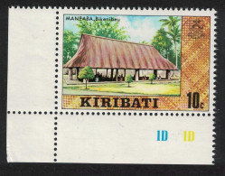 Kiribati Maneaba Bikenibeu 10c Corner 1980 MNH SG#125 - Kiribati (1979-...)