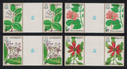 Kiribati Flowers 4v Gutter Pair 1981 MNH SG#141-144 Sc#365-368 - Kiribati (1979-...)