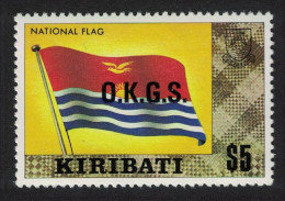 Kiribati National Flag $5 Overprint 'O.K.G.S.' 1980 MNH SG#O25 - Kiribati (1979-...)