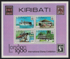 Kiribati Ship Aircraft 'London 1980' Stamp Exhibition MS 1980 MNH SG#MS116 Sc#355a - Kiribati (1979-...)