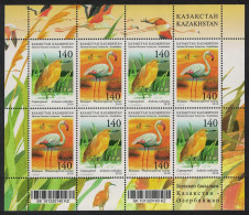 Kazakhstan Flamingo Heron Birds Caspian Sea 2v Sheetlet 2010 MNH SG#643-644 - Kasachstan