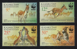 Kazakhstan WWF Kulan Horses Animals Fauna 4v 2001 MNH SG#332-335 MI#345-348 Sc#344-347 - Kazakhstan
