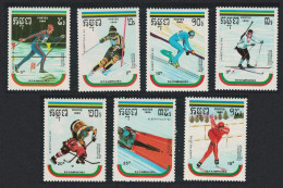 Kampuchea Hockey Biathlon Bobsleigh Winter Olympic Games Albertville 7v 1989 MNH SG#977-983 - Kampuchea