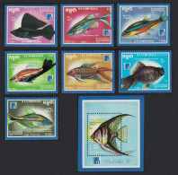 Kampuchea Tropical Fish 7v+MS 1988 MNH SG#907-MS914 - Kampuchea