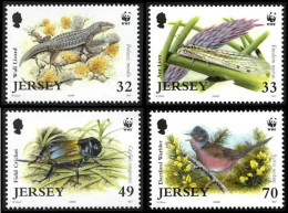 Jersey Birds WWF Threatened Species 4v 2004 MNH SG#1158-1161 MI#1143-1146 Sc#1134-1137 - Jersey