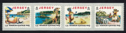 Jersey Tourism Lillie The Cow Self-adhesive 4v Strip Imprint '1997' MNH SG#770-773 - Jersey