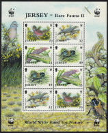 Jersey Birds WWF Threatened Species MS 2004 MNH SG#MS1162 MI#1143-1146 Sc#1134-1137 - Jersey