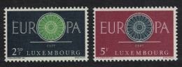 Luxembourg Wheel Europa 2v 1960 MNH SG#683-684 MI#629-630 - Ongebruikt