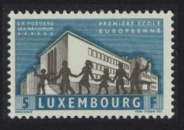 Luxembourg European School Commemoration 1960 MNH SG#671 MI#621 - Ongebruikt