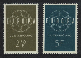Luxembourg Europa 2v 1959 MNH SG#659-660 MI#609-610 - Ungebraucht
