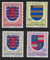 Luxembourg National Welfare Fund Arms 4v 1957 MNH SG#629=634 MI#575=580 - Ungebraucht