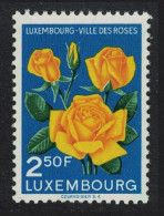 Luxembourg Yellow Roses 2f.50 Flower Show 1956 MNH SG#603 MI#549 - Neufs