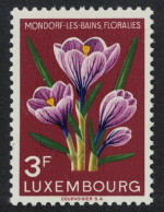 Luxembourg Crocuses 3f Flower Show 1956 MNH SG#602 MI#548 - Unused Stamps