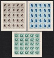 Luxembourg Prince Jean And Princess Josephine Full Sheets 1957 MNH SG#623-625 MI#569-571 Sc#326-328 - Neufs