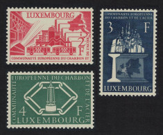 Luxembourg European Coal And Steel Community 3v 1956 MNH SG#606-608 MI#552-554 - Ungebraucht