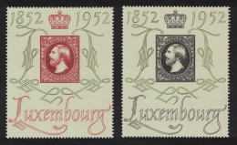 Luxembourg Stamp Centenary 2v 1952 MNH SG#552f-552g MI#488-489 - Unused Stamps
