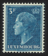 Luxembourg Grand Duchess Charlotte 3Fr KEY VALUE 1948 MNH SG#521b MI#455 - Unused Stamps