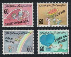 Liechtenstein Greetings Stamps 4v 1995 MNH SG#1102-1105 - Ungebraucht