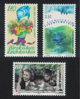 Liechtenstein Red Cross Nature UNO Anniversaries And Events 3v 1995 MNH SG#1096-1098 - Unused Stamps