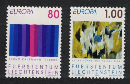 Liechtenstein Europa Contemporary Art 2v 1993 MNH SG#1049-1050 - Ongebruikt