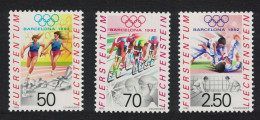 Liechtenstein Cycling Judo Olympic Games Barcelona 3v 1992 MNH SG#1027-1029 - Unused Stamps