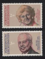 Liechtenstein Prince Francis Joseph And Princess Gina 2v 1990 MNH SG#994-995 MI#988-989 - Unused Stamps