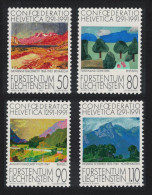 Liechtenstein Paintings By Swiss Artists 4v 1991 MNH SG#1014-1017 - Ongebruikt